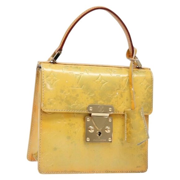LOUIS VUITTON Monogram Vernis Spring Street Hand Bag Gris M91029 LV Auth BA5415 - Picture 1 of 16